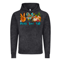 Vintage Black peace love fall ado Vintage Hoodie - AdoDesignShop
