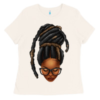 Bone afro woman faux jumbo locs Ladies Tee - texasbilliewilder