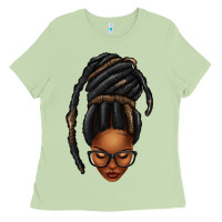 Matcha afro woman faux jumbo locs Ladies Tee - texasbilliewilder