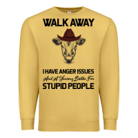 Antique Gold trusting people turned me into the heifer i am tod  black Premium Sweatshirt - Bettercallsaul