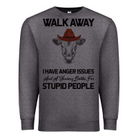 Charcoal Heather trusting people turned me into the heifer i am tod  black Premium Sweatshirt - Bettercallsaul