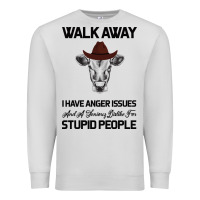 Dove Grey trusting people turned me into the heifer i am tod  black Premium Sweatshirt - Bettercallsaul
