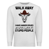 Oatmeal Heather trusting people turned me into the heifer i am tod  black Premium Sweatshirt - Bettercallsaul