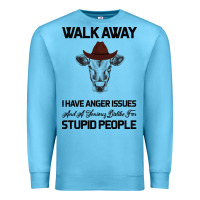 Ocean Blue trusting people turned me into the heifer i am tod  black Premium Sweatshirt - Bettercallsaul