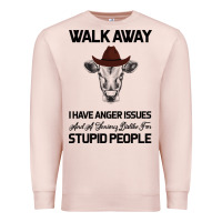 Pale Pink trusting people turned me into the heifer i am tod  black Premium Sweatshirt - Bettercallsaul