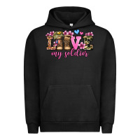 Pigment Black love my soldier olivia Urban Hoodie - OliviaCreatesArt