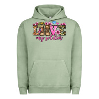 Pigment Oil Green love my soldier olivia Urban Hoodie - OliviaCreatesArt