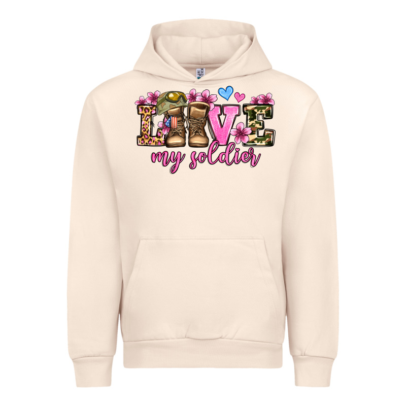 Love My Soldier Olivia Urban Hoodie by OliviaCreatesArt | Teevron