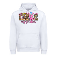 White love my soldier olivia Urban Hoodie - OliviaCreatesArt