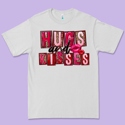 Hugs And Kisses Premium Tee Designed By Fadigitalartstudio