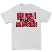 Dove Grey hugs and kisses Premium Tee - FaDigitalArtStudio