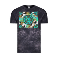 Cloud Black gemstone leopard cowhide Vintage Tee - NancyCooperArtShop