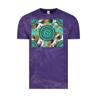 Cloud Purple gemstone leopard cowhide Vintage Tee - NancyCooperArtShop