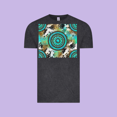 Gemstone Leopard Cowhide Vintage Tee Designed By Nancycooperartshop