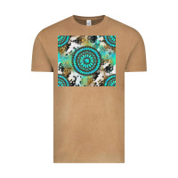 Vintage Camel gemstone leopard cowhide Vintage Tee - NancyCooperArtShop