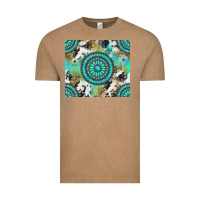 Vintage Coffee gemstone leopard cowhide Vintage Tee - NancyCooperArtShop
