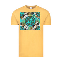 Vintage Mustard gemstone leopard cowhide Vintage Tee - NancyCooperArtShop