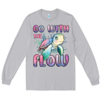 Moon Dust go with flow turtle Long Sleeve Tee - MaliasSmallBusiness