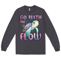 Smoke go with flow turtle Long Sleeve Tee - MaliasSmallBusiness