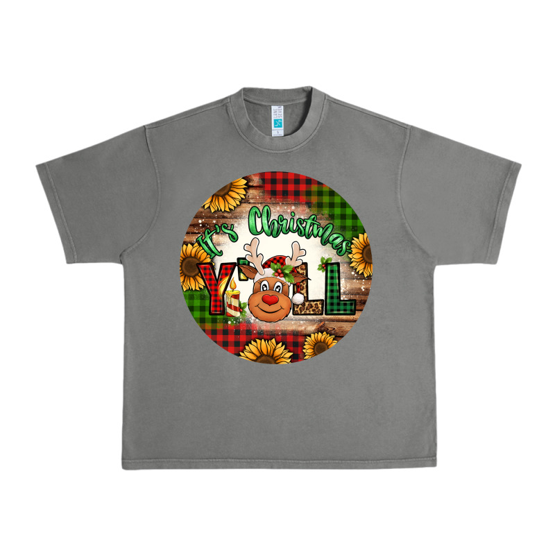 It's Christmas Y'all Reindeer Christmas Urban Heavy Tee by Jasminsmagicworld | Teevron