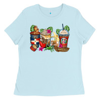 Baby Blue dominican republic coffee cups Ladies Tee - Zillion Design Studio