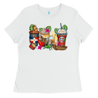 White dominican republic coffee cups Ladies Tee - Zillion Design Studio