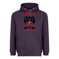 Plum Kids Level 7 Unlocked Awesome Since 2013 Heavyweight Hoodie - Bettercallsaul