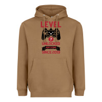 Toasted Coconut Kids Level 7 Unlocked Awesome Since 2013 Heavyweight Hoodie - Bettercallsaul