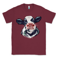 Burgundy holstein calf face Classic Tee - LillyAllenDesigns