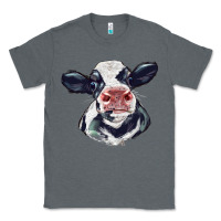 Charcoal Heather holstein calf face Classic Tee - LillyAllenDesigns