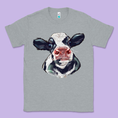 Holstein Calf Face Classic Tee Designed By Lillyallendesigns