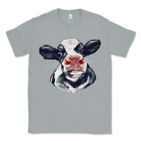 Heather Grey holstein calf face Classic Tee - LillyAllenDesigns