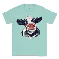 Seafoam holstein calf face Classic Tee - LillyAllenDesigns