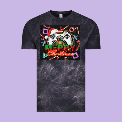 Gamer Merry Christmas Vintage Tee Designed By Nancycooperartshop