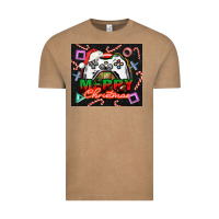 Vintage Coffee gamer merry christmas Vintage Tee - NancyCooperArtShop