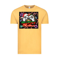 Vintage Mustard gamer merry christmas Vintage Tee - NancyCooperArtShop