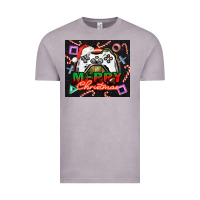 Vintage Zinc gamer merry christmas Vintage Tee - NancyCooperArtShop