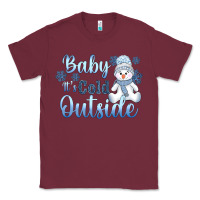 Burgundy baby it's cold outside Classic Tee - AdoDesignShop