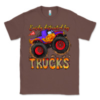Chestnut Easily Distracted By Trucks Classic Tee - CowhideDigitalArt