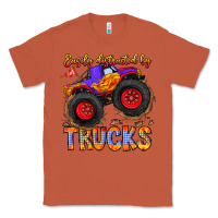 Copper Easily Distracted By Trucks Classic Tee - CowhideDigitalArt