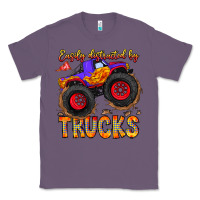 Lavender Easily Distracted By Trucks Classic Tee - CowhideDigitalArt