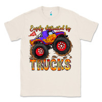 Natural Easily Distracted By Trucks Classic Tee - CowhideDigitalArt