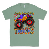 Sage Easily Distracted By Trucks Classic Tee - CowhideDigitalArt