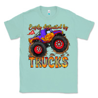 Seafoam Easily Distracted By Trucks Classic Tee - CowhideDigitalArt