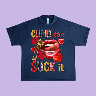Cupid Can Suck It Urban Heavy Tee Designed By Nancycooperartshop