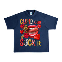 Navy cupid can suck it Urban Heavy Tee - NancyCooperArtShop