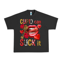 Pigment Black cupid can suck it Urban Heavy Tee - NancyCooperArtShop