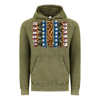 Vintage Olive usa army pattern brushstroke Vintage Hoodie - Artiststas