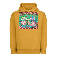 Pigment Peanut Butter Easter gnomes Urban Hoodie - OliviaCreatesArt