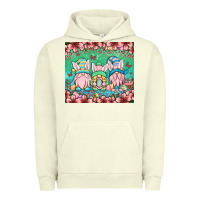 Pigment Pistachio Easter gnomes Urban Hoodie - OliviaCreatesArt